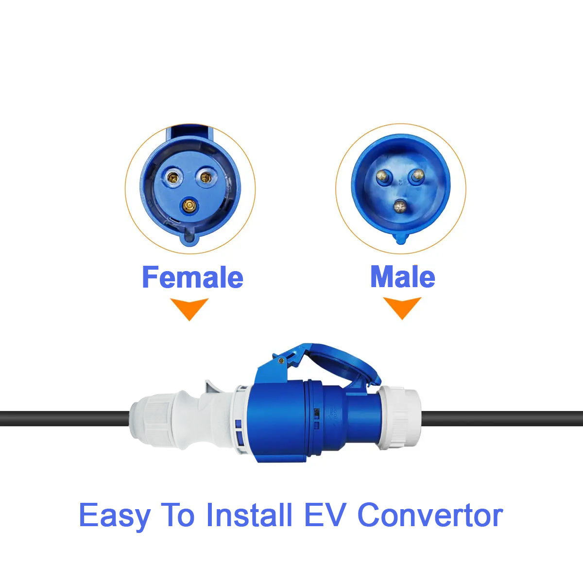 NTO Blue CEE Female Power Plug - đánh giá và giá Ev Charger Adapter