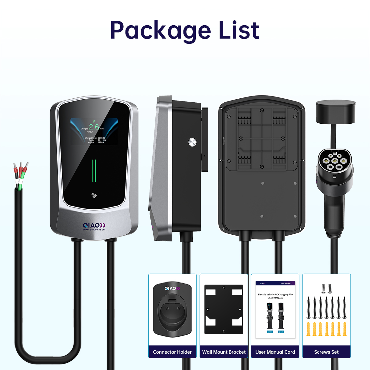 QIAO EV Charging Station Elect - đánh giá và giá Wallbox Ev